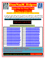 CS604 Mega File for Final Term by GumNaaM_Helpers.pdf